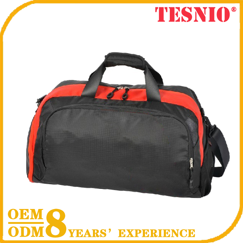 Black Waterproof Gym Bag Lugage Bag Travel Trolley Luggage TESNIO, DY3005