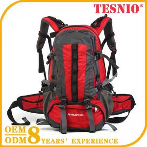 Red Outdoor Adventure Backpack Made of 600D Polyester TESNIO